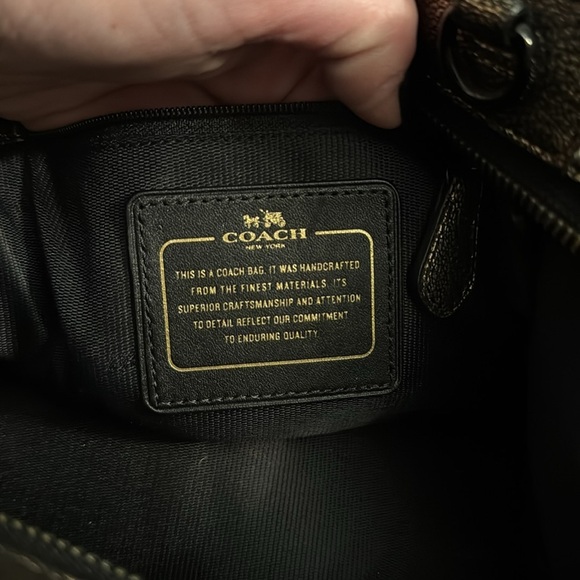 Coach Crosby Mini Carryall in Metallic Leather - Picture 6 of 6